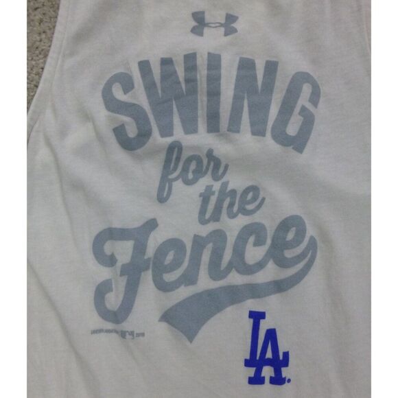 Under Armour Los Angeles Dodgers Swing For The Fence Racer Back Tank - Picture 8 of 12